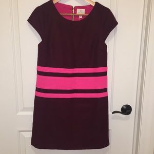 JB by Julie Brown maroon and pink mini shift dress | 4 NWT